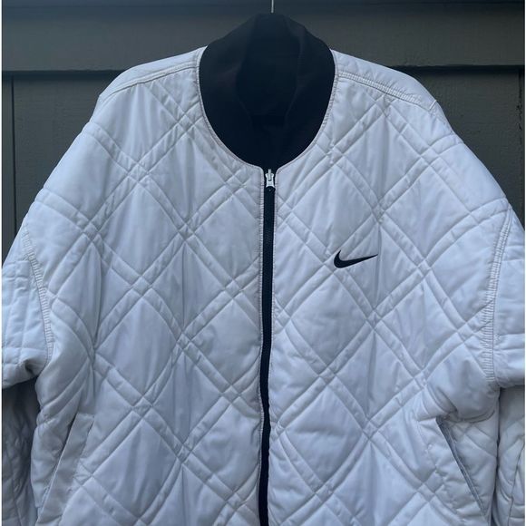 Vintage 90’s big Swoosh Quilted Reversible Jacket - Picture 10 of 16